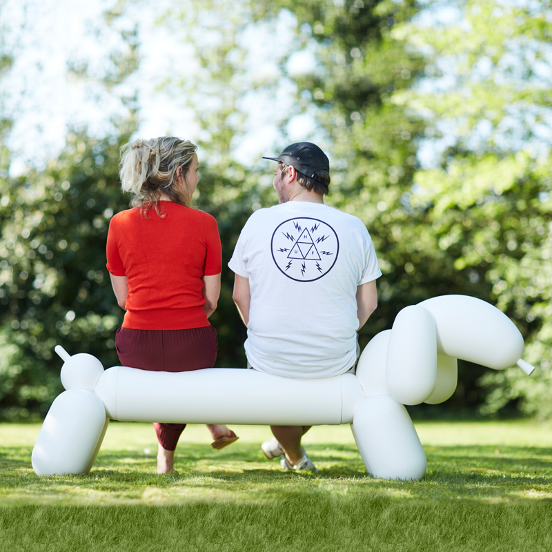 Attackle! Garden bench White 9