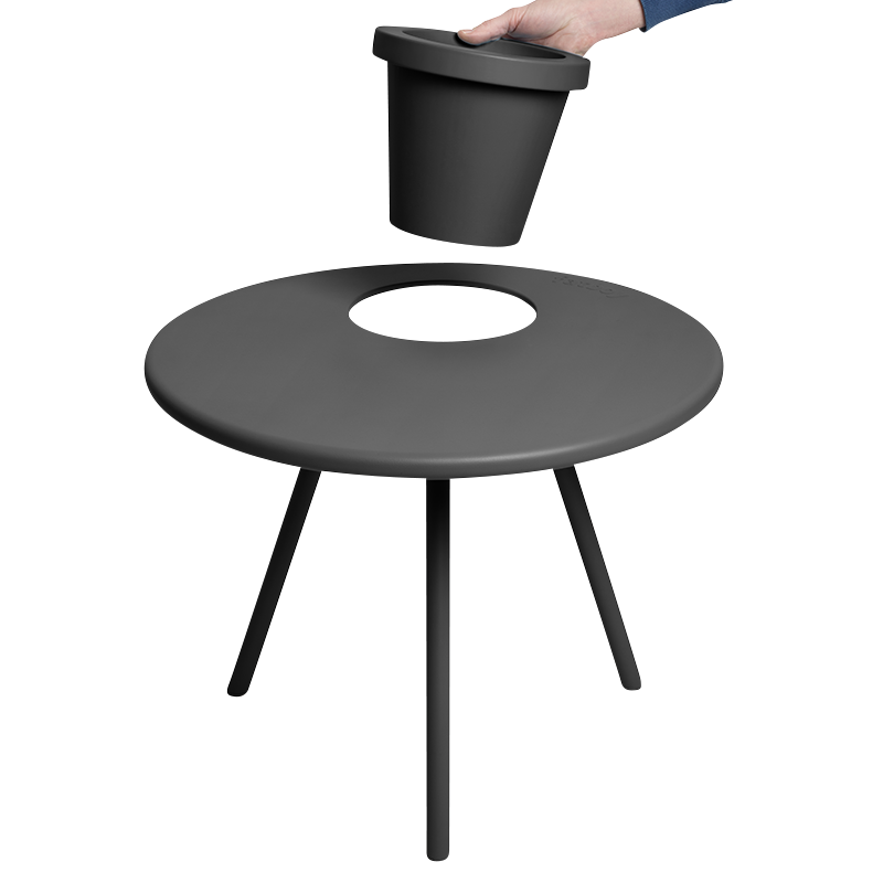 Bakkes Planter/ side table Anthracite 7 Bakkes Planter/ side table Anthracite 7