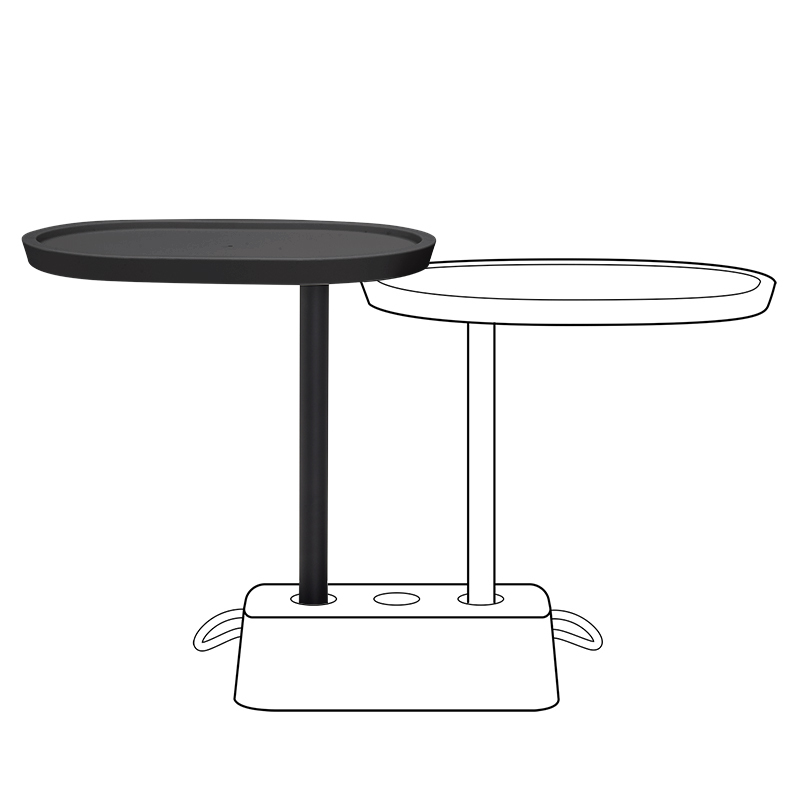 Brick’s Buddy Extra table for Brick Table Anthracite 6