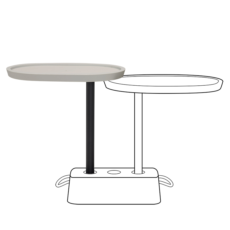 Brick’s Buddy Extra table for Brick Table Light taupe 6