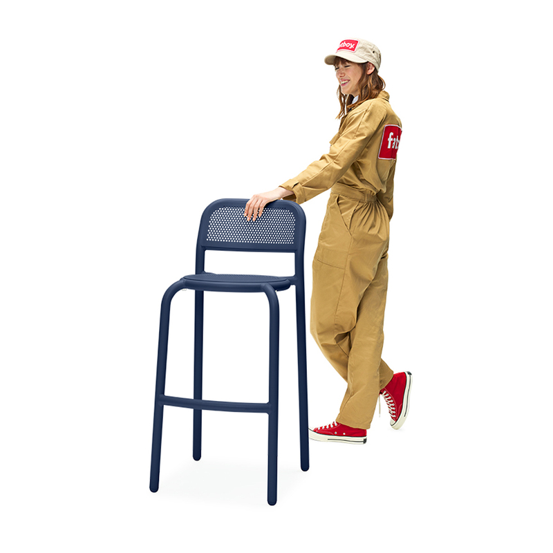 Toní Barfly bar chair Dark ocean 5