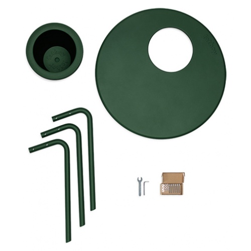 Bakkes Planter/ side table Emerald green 5