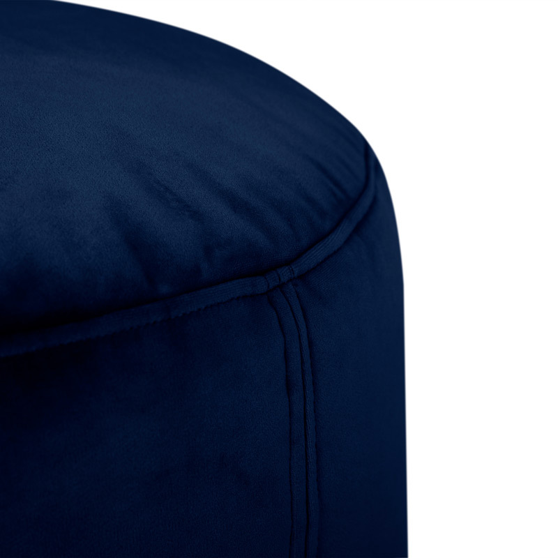Point Velvet Ottoman Dark Blue 6