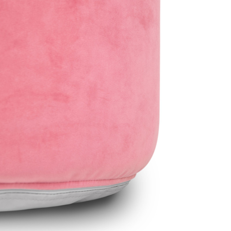 Point Velvet Ottoman Deep Blush 7 Point Velvet Ottoman Deep Blush 7