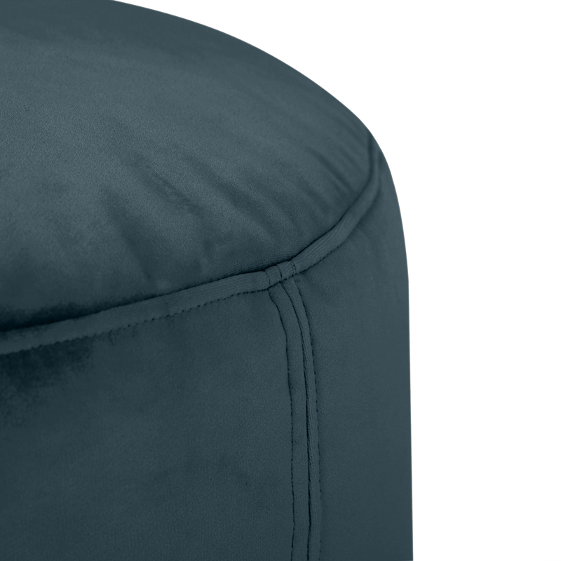 Point Velvet Ottoman Petrol 6 Point Velvet Ottoman Petrol 6