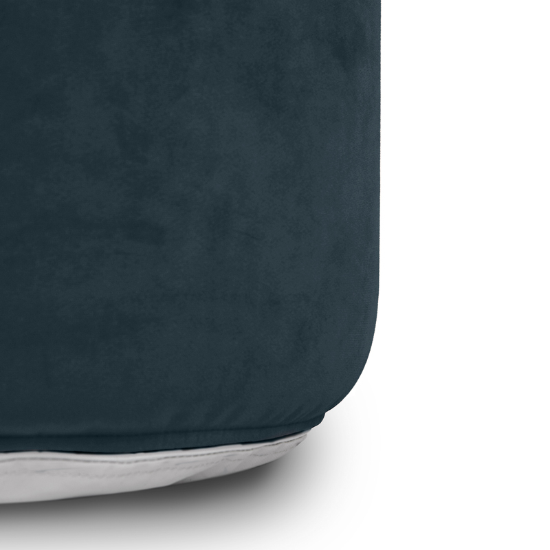 Point Velvet Ottoman Petrol 8 Point Velvet Ottoman Petrol 8