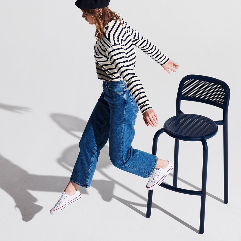 Toní Barfly bar chair Dark ocean 6