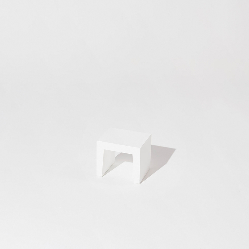 Concrete Seat Stool White 7