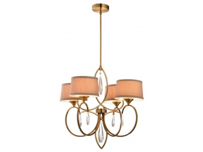 Ronda 4 Arm Chandelier (Antique Brass) 3