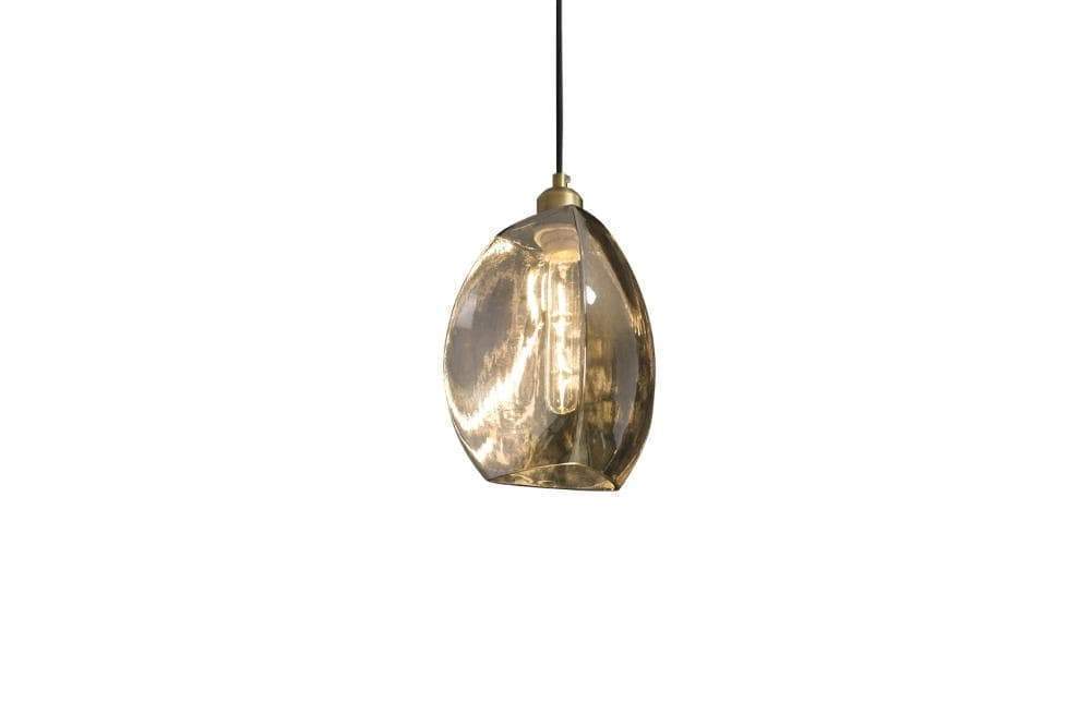 Talence Pendant – Antique Brass & Smoke Glass 3 Talence Pendant – Antique Brass & Smoke Glass 3