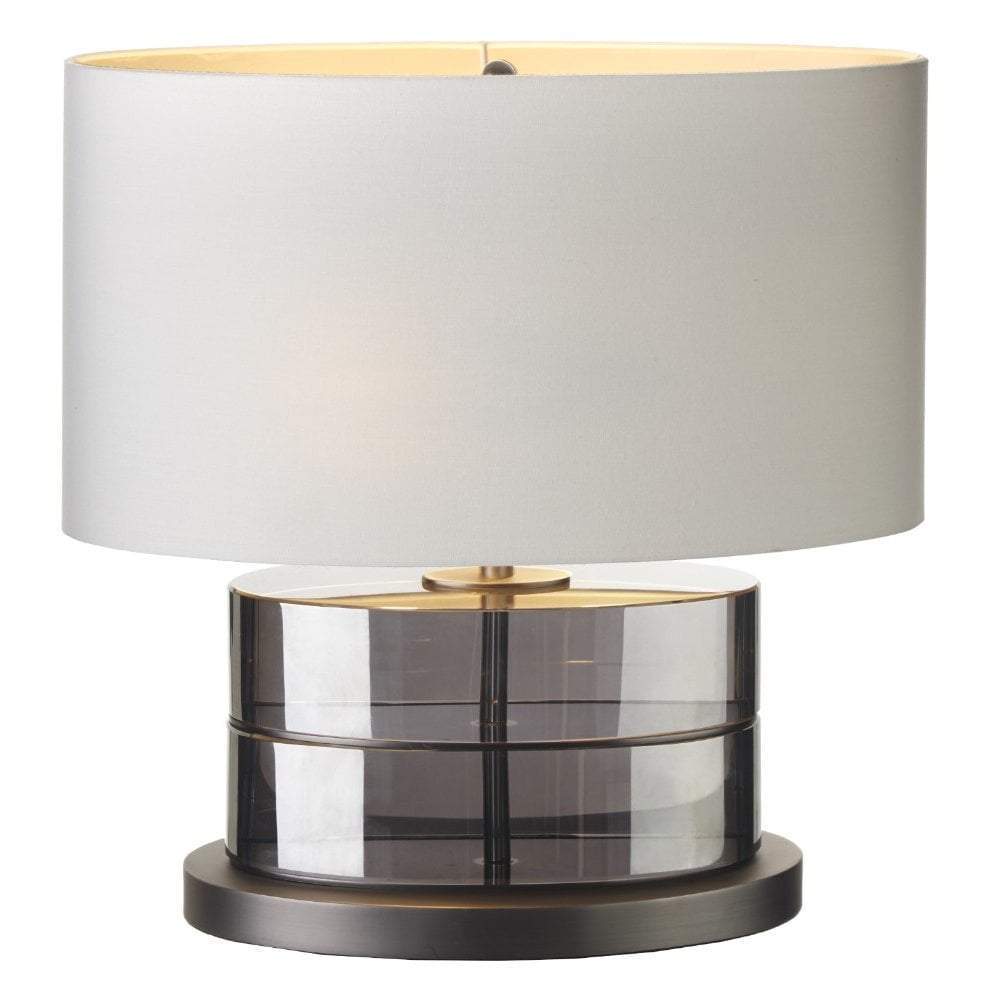 Todd Matt Black Nickel Finish and Smoke Crystal Table Lamp 3 Todd Matt Black Nickel Finish and Smoke Crystal Table Lamp 3